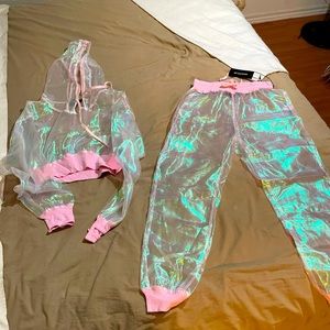NEVER WORN. Dolls Kill. Rave outfit set.